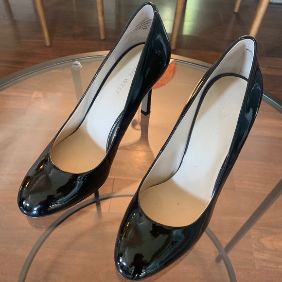 Nine West Shoes - Nine West Black Patent Leather Heels~Size 7